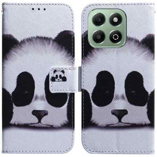 For Honor X6b Coloured Drawing Flip Leather Phone Case(Panda)