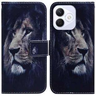 For Honor X60i Coloured Drawing Flip Leather Phone Case(Lion)