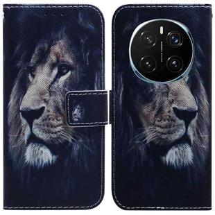 For Honor Magic7 Pro Coloured Drawing Flip Leather Phone Case(Lion)