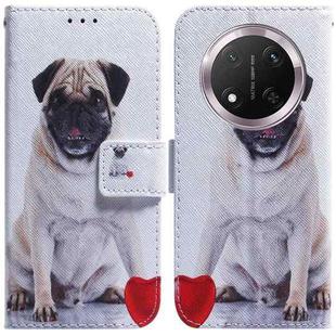 For Honor X9c Coloured Drawing Flip Leather Phone Case(Pug)