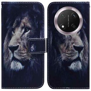 For Honor X9c Coloured Drawing Flip Leather Phone Case(Lion)