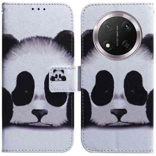 For Honor X9c Coloured Drawing Flip Leather Phone Case(Panda)