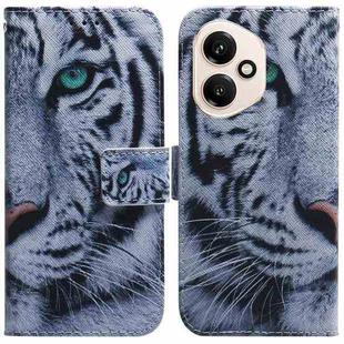 For Honor 400 Global 156.5mm Coloured Drawing Flip Leather Phone Case(Tiger)
