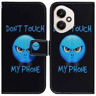 For Honor 400 Global 156.5mm Coloured Drawing Flip Leather Phone Case(Anger)