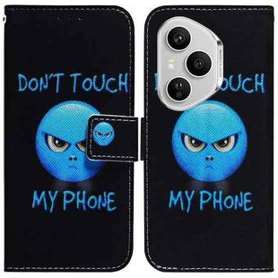 For Honor 400 Pro Global 160.8mm Coloured Drawing Flip Leather Phone Case(Anger)