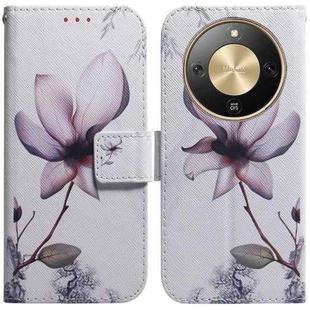 For Honor X70 5G Coloured Drawing Flip Leather Phone Case(Magnolia)