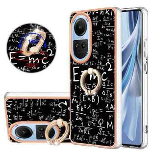 For OPPO Reno10 5G Global Electroplating Dual-side IMD Phone Case with Ring Holder(Equation)