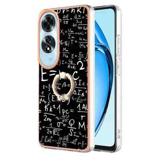 For OPPO A60 Electroplating Dual-side IMD Phone Case with Ring Holder(Equation)