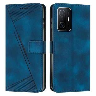 For Xiaomi 11T / 11T Pro Dream Triangle Leather Phone Case with Lanyard(Blue)