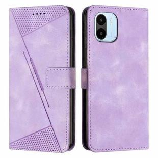 For Xiaomi Redmi A1 / A2 Dream Triangle Leather Phone Case with Lanyard(Purple)