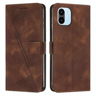 For Xiaomi Redmi A1 / A2 Dream Triangle Leather Phone Case with Lanyard(Brown)