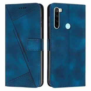 For Xiaomi Redmi Note 8 Dream Triangle Leather Phone Case with Lanyard(Blue)