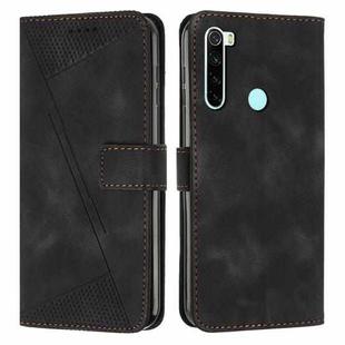 For Xiaomi Redmi Note 8 Dream Triangle Leather Phone Case with Lanyard(Black)