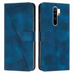 For Xiaomi Redmi Note 8 Pro Dream Triangle Leather Phone Case with Lanyard(Blue)