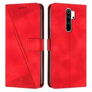 For Xiaomi Redmi Note 8 Pro Dream Triangle Leather Phone Case with Lanyard(Red)