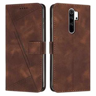 For Xiaomi Redmi Note 8 Pro Dream Triangle Leather Phone Case with Lanyard(Brown)