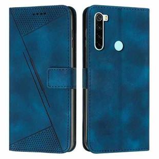 For Xiaomi Redmi Note 8T Dream Triangle Leather Phone Case with Lanyard(Blue)