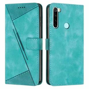 For Xiaomi Redmi Note 8T Dream Triangle Leather Phone Case with Lanyard(Green)