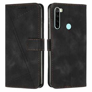 For Xiaomi Redmi Note 8T Dream Triangle Leather Phone Case with Lanyard(Black)