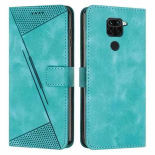 For Xiaomi Redmi Note 9 / 10X Dream Triangle Leather Phone Case with Lanyard(Green)