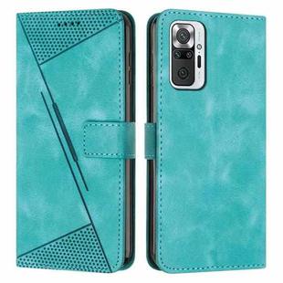 For Xiaomi Redmi Note 10 Pro / Note 10 Pro Max Dream Triangle Leather Phone Case with Lanyard(Green)