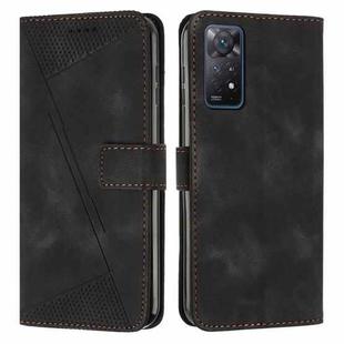 For Xiaomi Redmi Note 11 Pro 4G Global Dream Triangle Leather Phone Case with Lanyard(Black)