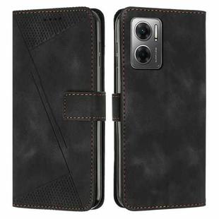 For Xiaomi Redmi Note 11E / Note 10 5G 2022 Dream Triangle Leather Phone Case with Lanyard(Black)