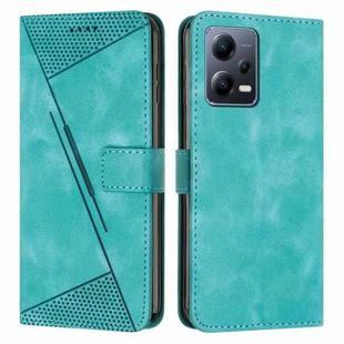 For Xiaomi Redmi Note 12 Pro 4G Global Dream Triangle Leather Phone Case with Lanyard(Green)