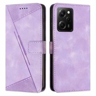 For Xiaomi Redmi Note 12 Pro Speed Dream Triangle Leather Phone Case with Lanyard(Purple)