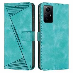 For Xiaomi Redmi Note 12S Dream Triangle Leather Phone Case with Lanyard(Green)