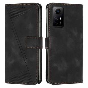 For Xiaomi Redmi Note 12S Dream Triangle Leather Phone Case with Lanyard(Black)
