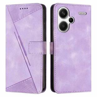 For Xiaomi Redmi Note 13 Pro+ Dream Triangle Leather Phone Case with Lanyard(Purple)