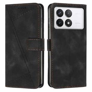 For Xiaomi Redmi K70E Dream Triangle Leather Phone Case with Lanyard(Black)