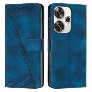 For Xiaomi Redmi Turbo 3 Dream Triangle Leather Phone Case with Lanyard(Blue)