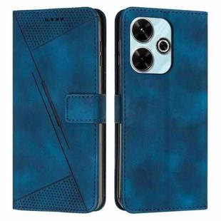 For Xiaomi Redmi 13 4G Dream Triangle Leather Phone Case with Lanyard(Blue)