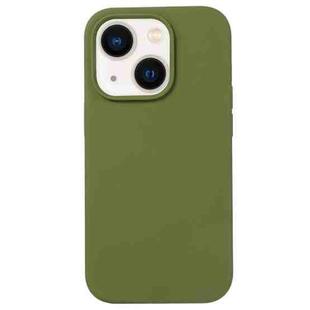 For iPhone 15 Plus Liquid Silicone Phone Case(Pine Green)