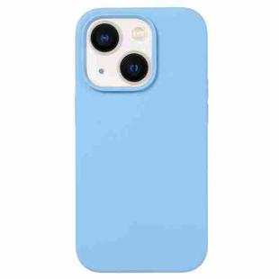 For iPhone 15 Liquid Silicone Phone Case(Azure Blue)