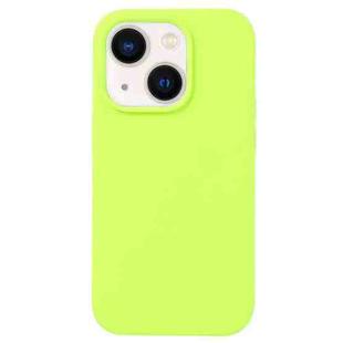 For iPhone 15 Liquid Silicone Phone Case(Brilliant Green)