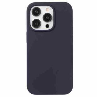 For iPhone 14 Pro Max Liquid Silicone Phone Case(Berry Purple)