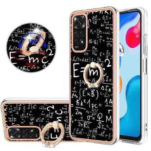 For Xiaomi Redmi Note 11s / Note 11 4G Electroplating Dual-side IMD Phone Case with Ring Holder(Equation)
