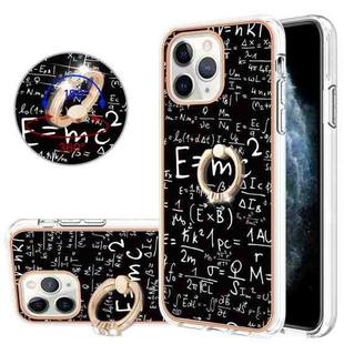 For iPhone 11 Pro Max Electroplating Dual-side IMD Phone Case with Ring Holder(Equation)