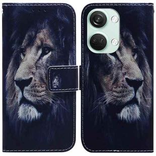 For OnePlus Nord 3 Coloured Drawing Flip Leather Phone Case(Lion)