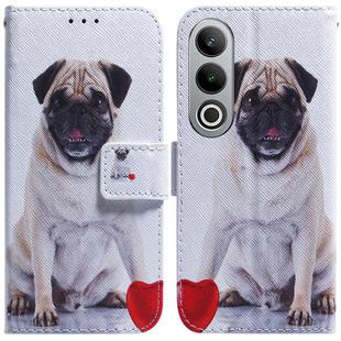 For OnePlus Nord CE4 5G Coloured Drawing Flip Leather Phone Case(Pug)