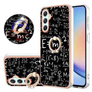 For Samsung Galaxy A24 / A25 5G Electroplating Dual-side IMD Phone Case with Ring Holder(Equation)