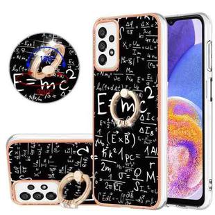 For Samsung Galaxy A72 5G / 4G Electroplating Dual-side IMD Phone Case with Ring Holder(Equation)