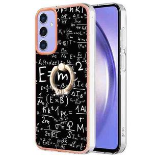 For Samsung Galaxy A15 5G Electroplating Dual-side IMD Phone Case with Ring Holder(Equation)