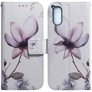 For Sony Xperia 5 V Coloured Drawing Flip Leather Phone Case(Magnolia)