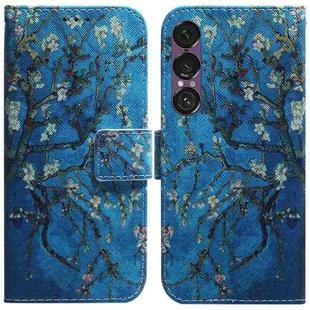 For Sony Xperia 1 VII Coloured Drawing Flip Leather Phone Case(Apricot)