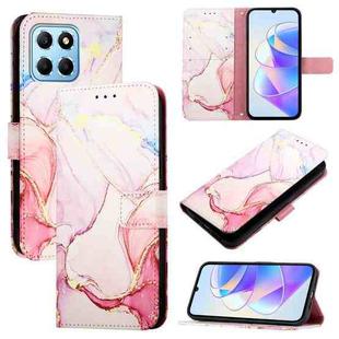 For Honor X8 5G / X6 4G / 70 Lite / X6s / X8a PT003 Marble Pattern Flip Leather Phone Case(Rose Gold)