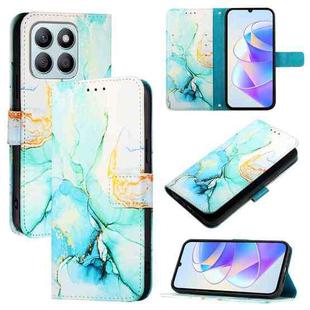 For Honor X8b PT003 Marble Pattern Flip Leather Phone Case(Green)
